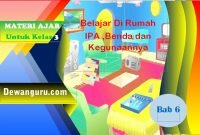 belajar online benda dan kegunaannya, ipa kelas 3